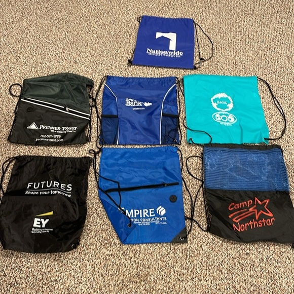 9 drawstring lightweight bags (new) - Picture 1 of 1